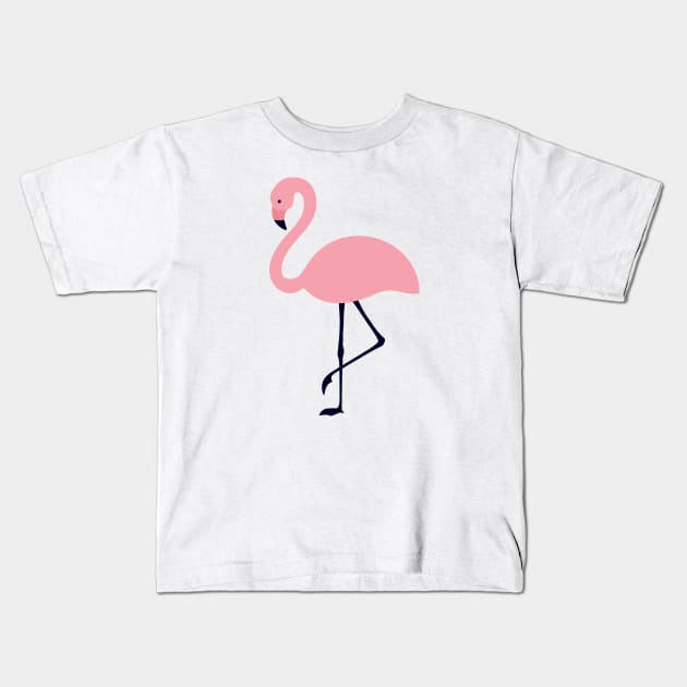 Pink Flamingo Kids T-Shirt by themadesigns